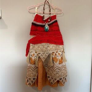 Disney Moana Costume Dress - Necklace included!